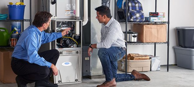 How does the furnace repair have the primary access panel?